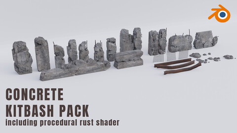 Concrete Kitbash pack