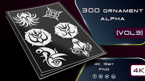 300 Ornaments Alpha Pack + 30 Gift Alpha (Vol3)