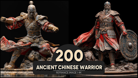 Ancient Chinese Warrior 4K Reference/Concept Images