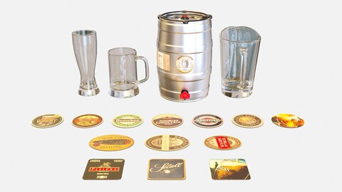 Bartender Tools Set 200 Beer Coasters