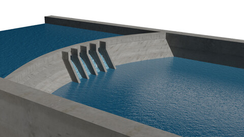 Dam 3D Model