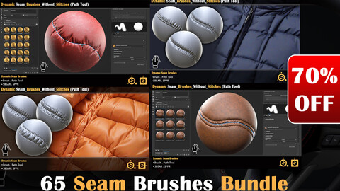 70 Seam Brushes Bundle