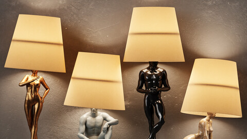 Hommer human lampshade Table lamp