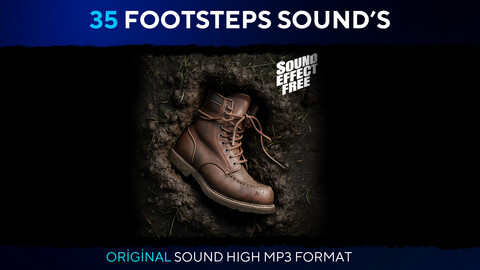 35 Free Footstep Sounds: Mud, Wood, Stone, Run, Walk