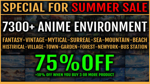 7300+ Anime Environment MEGA Pack References