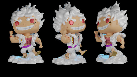 One Piece Luffy Gear Fifth Muscle-man funko POP fanart ~digital .stl files~