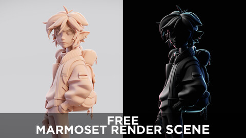 Free Marmoset Render Scene