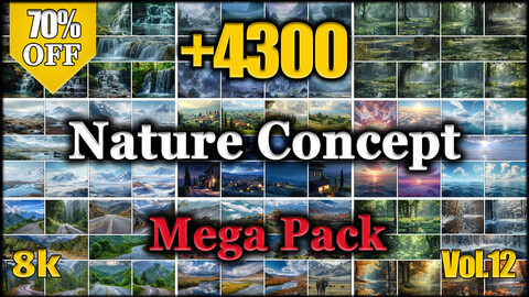 +4300 Nature Concept Reference Image Pack - MEGA PACK v.12 |8K|