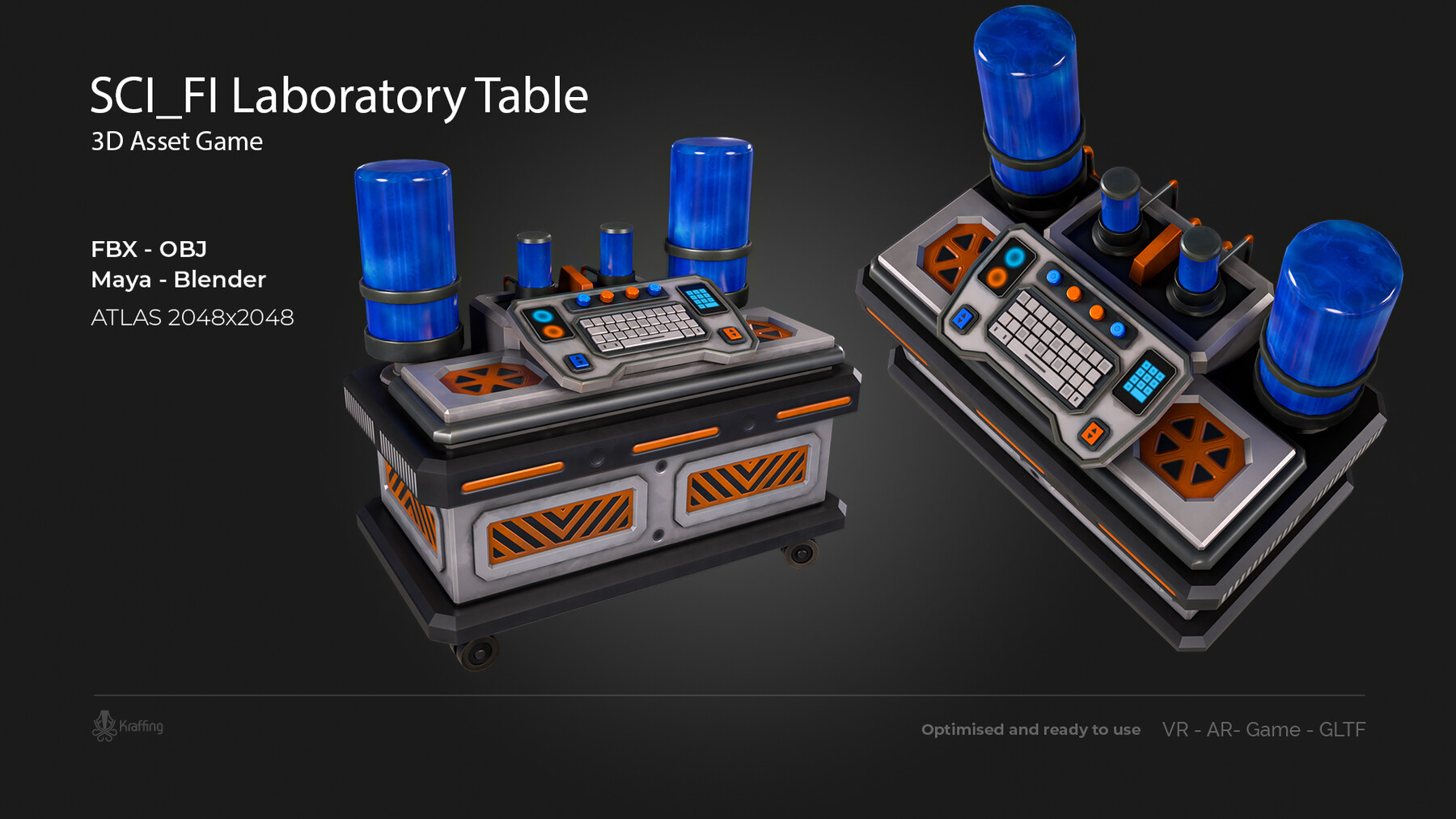 ArtStation - SCI-FI Laboratory Table | Game Assets