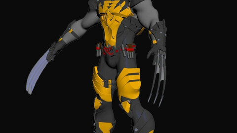 WOLVERINE ARMOR FOR 3D PRINTING