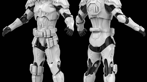 Stormtrooper variant Full Body Armor Suit FOR 3D PRINT