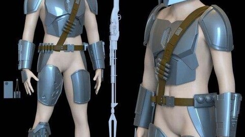 THE MANDALORIAN BESKAR ARMOR FOR 3D PRINTING