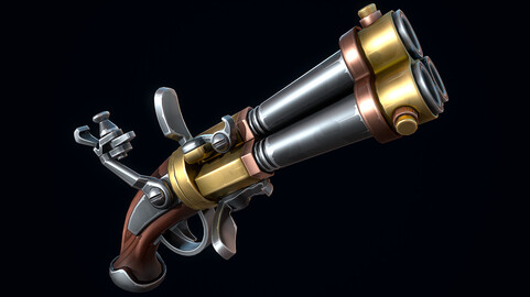 Stylized Flintlock Pistol