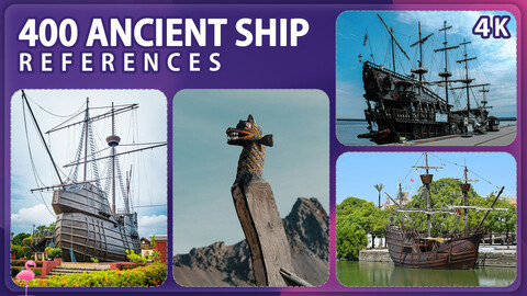 400 Ancient Ship Reference Pack – Vol 1