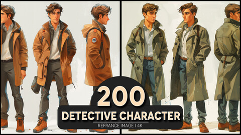 Detective Character 4K Reference/Concept Images