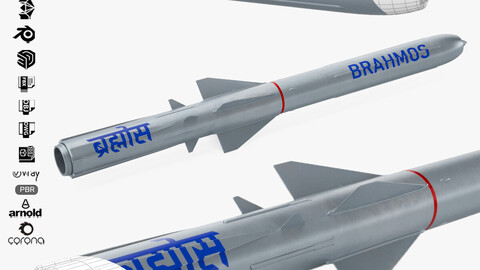 BrahMos Cruise Missile 3D Model