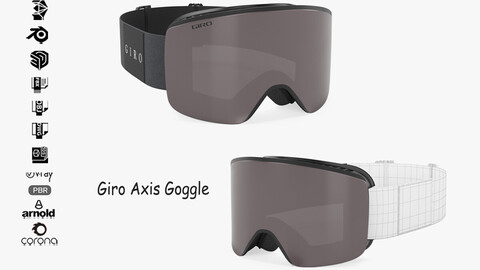 Giro Axis Goggle 3D Model