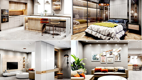 Apartment  Interior Design - full rooms design