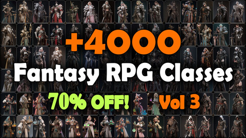 4000 Fantasy RPG Classes Reference Pack | MEGA Bundle | 4K | v.3