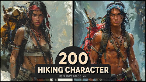 Hiking Character 4K Reference/Concept Images