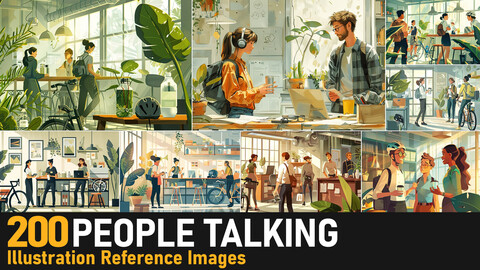 People Talking|4K Reference Images