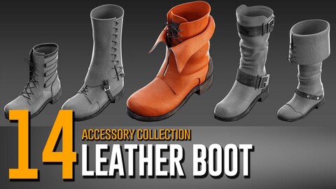 14 Leather Boot- Accessory Collection- VOL 02