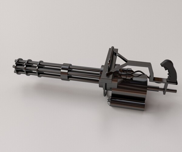 ArtStation - Minigun | Game Assets