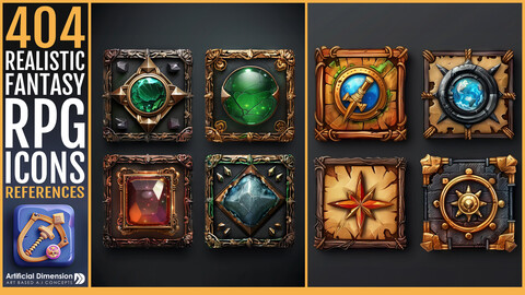 404 Realistic Fantasy RPG Icons