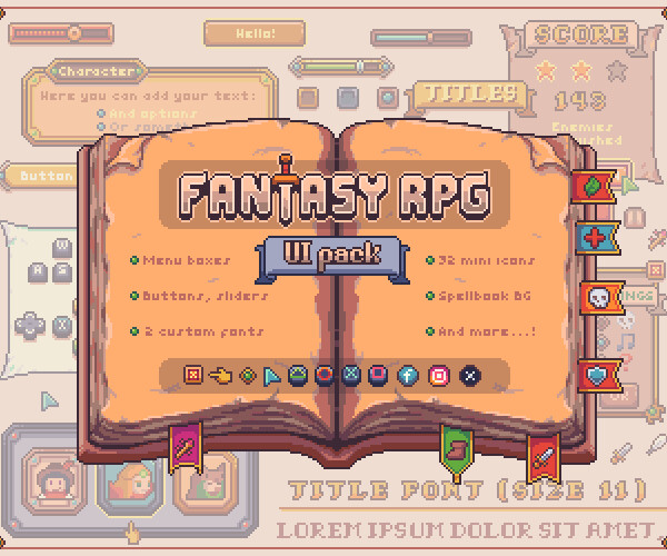 Artstation - Rpg Ui Pack 