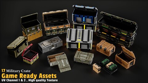 17 Sci-Fi Crate -Game Ready