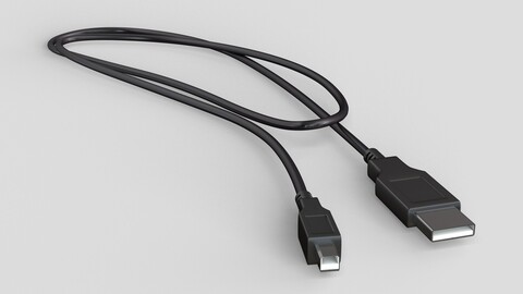 Cable USB 3D model