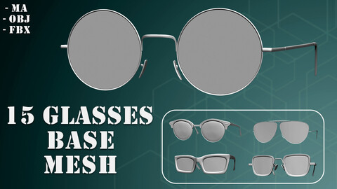 15 Glasses Base Mesh