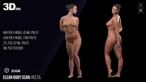 Clean 3D Body Scan | Reeta Nude