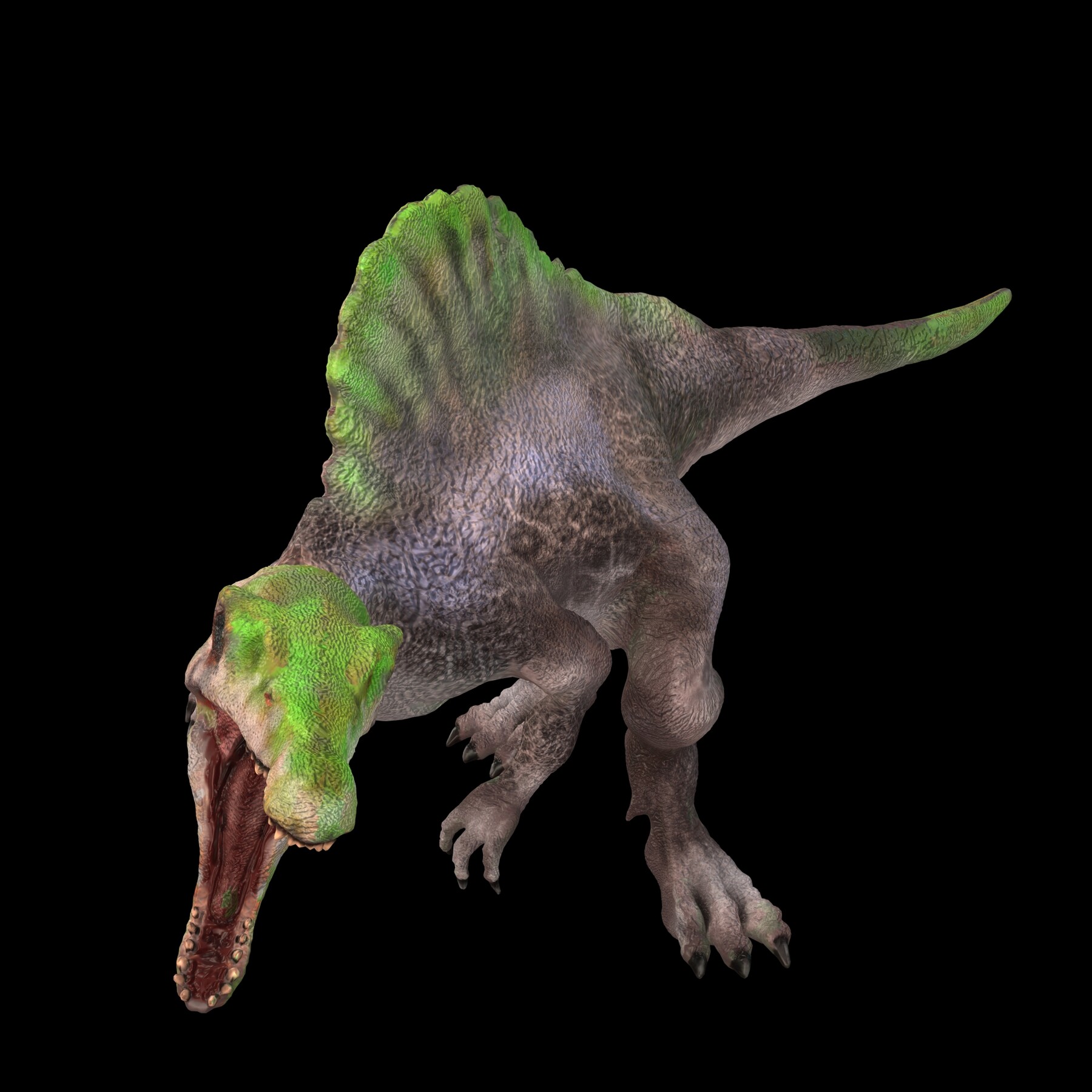 ArtStation - SPINOSAURUS SPINO DINOSAUR FOREST PREHISTORIC 3D MODEL ...