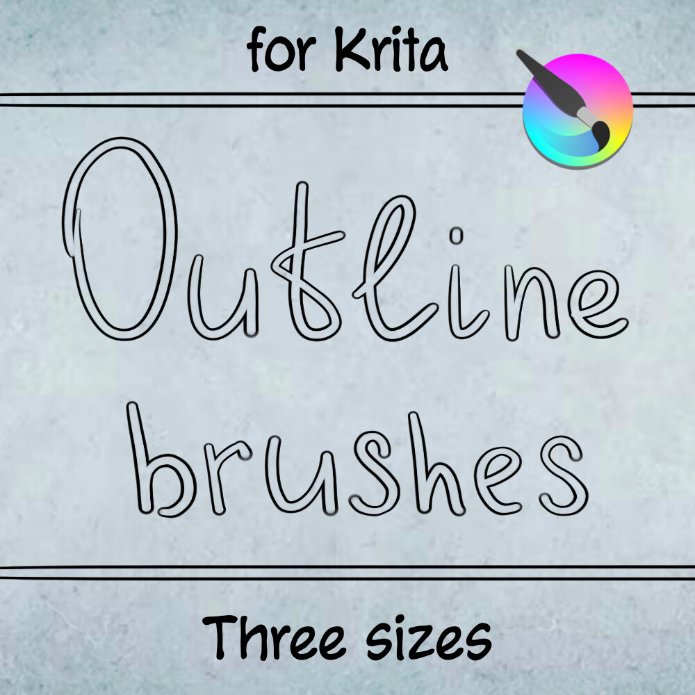 ArtStation - Outline brushes for Krita | Artworks