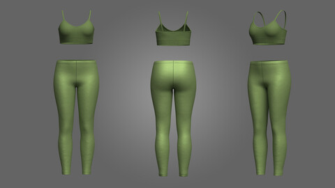 Top And Legging 3D Model