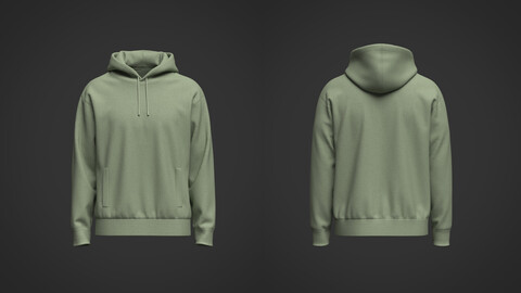 Mens Hoodie 3D Model