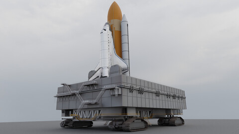 Nasa Endeavour Space Shuttle and Launch Pad