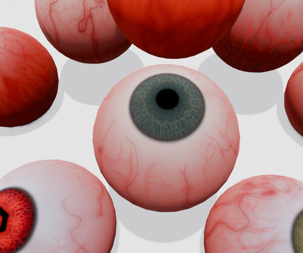 ArtStation - Eyeball Pack 3D Model | Game Assets