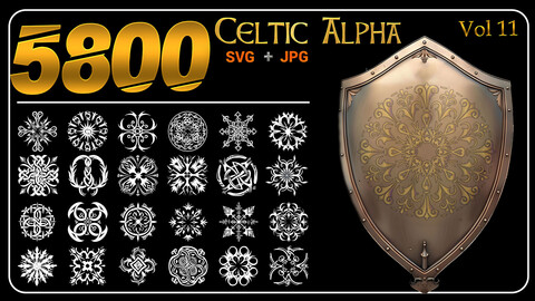 Celtic Pattern and Alpha | Mega Bundle | High Quality