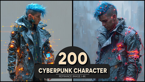 Cyberpunk Character 4K Reference/Concept Images