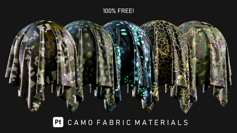 6 Camo Fabric Smart Materials (Vol.3) - 100% FREE!