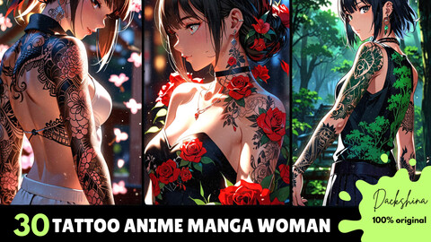 30 Anime Tattoo Female Characters