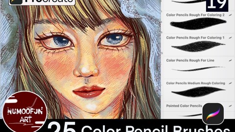 Color Pencils Brushes For Procreate