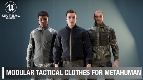 Modular Tactical Clothes For MetaHuman