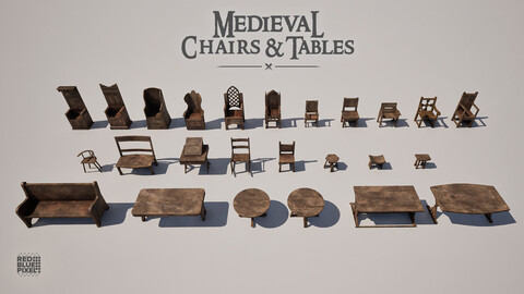 Medieval Chairs And Tables