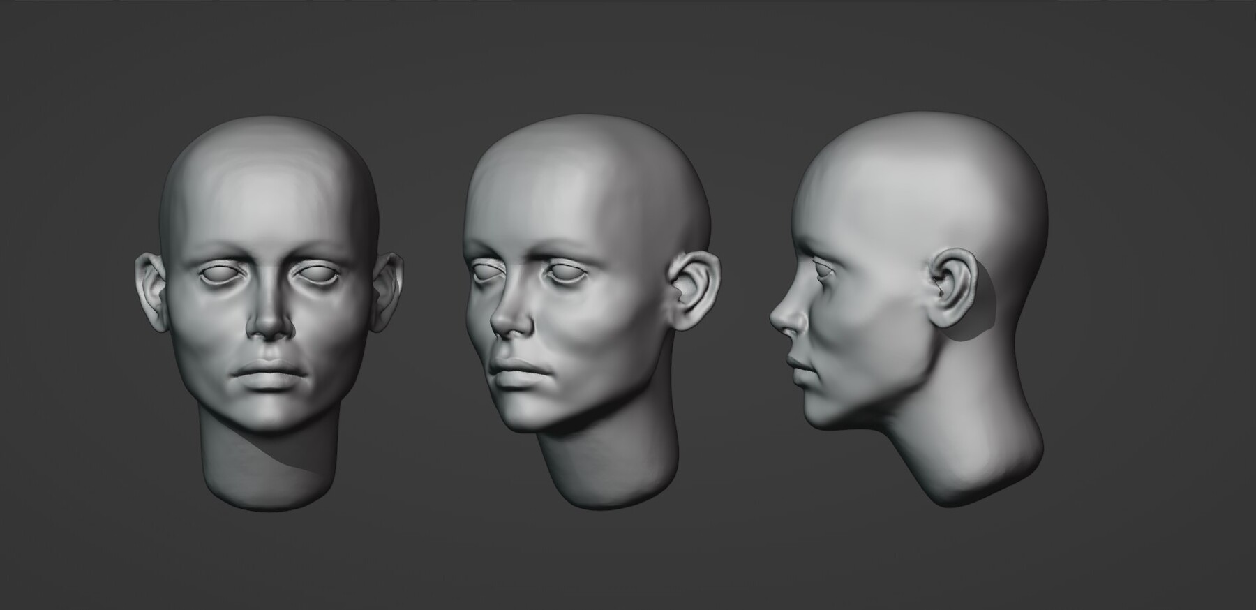 ArtStation - Female head reference 01 | Resources