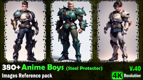 380+ Anime Boys (Steel Protector) Images Reference Pack - 4K Resolution - V.40