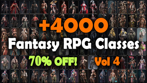 4000 Fantasy RPG Classes Reference Pack | MEGA Bundle | 4K | v.4