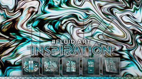 FLUID ART: "Inspiration" 12K Abstract Fluid Background